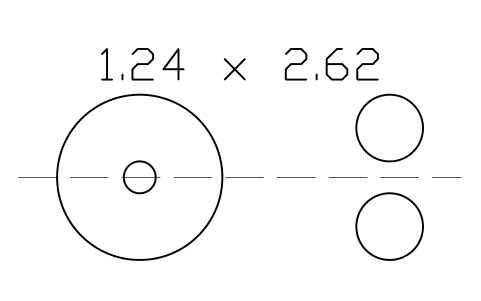 Vorschau des Symbols O-ring 1.24 x 2.62, Block ORG_102