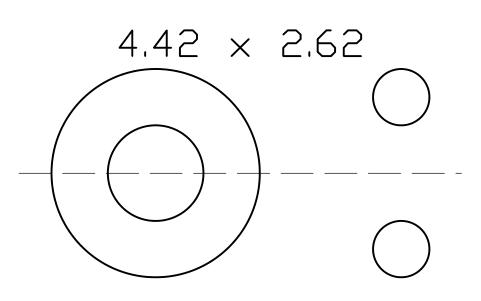 Anteprima del simbolo O-ring 4.42 x 2.62, blocco ORG_106