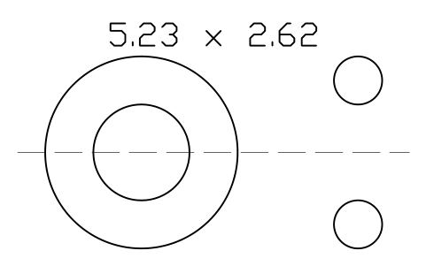 Anteprima del simbolo O-ring 5.23 x 2.62, blocco ORG_107