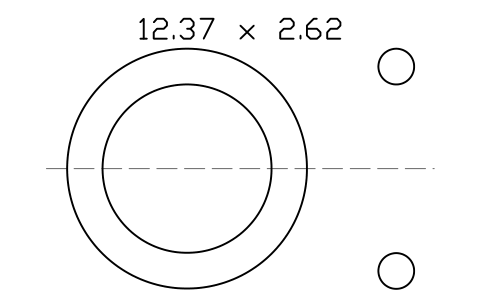 Vorschau des Symbols O-ring 12.37 x 2.62, Block ORG_112