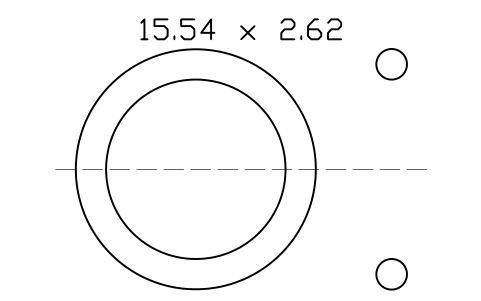 Vorschau des Symbols O-ring 15.54 x 2.62, Block ORG_114
