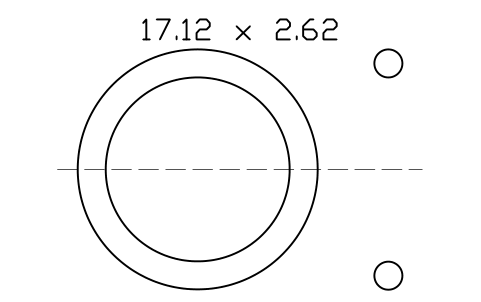 Anteprima del simbolo O-ring 17.12 x 2.62, blocco ORG_115