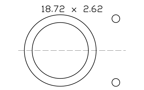 Vorschau des Symbols O-ring 18.72 x 2.62, Block ORG_116