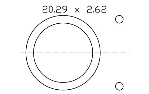 Anteprima del simbolo O-ring 20.29 x 2.62, blocco ORG_117
