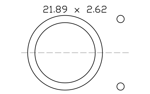 Vorschau des Symbols O-ring 21.89 x 2.62, Block ORG_118
