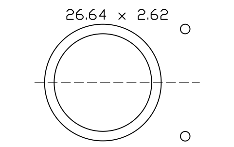 Vorschau des Symbols O-ring 26.64 x 2.62, Block ORG_121
