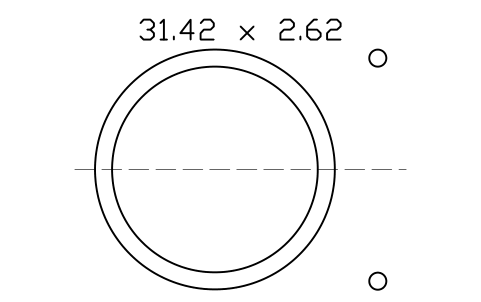 Vorschau des Symbols O-ring 31.42 x 2.62, Block ORG_124