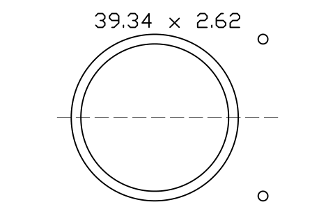Vorschau des Symbols O-ring 39.34 x 2.62, Block ORG_129