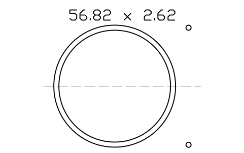 Vorschau des Symbols O-ring 56.82 x 2.62, Block ORG_140