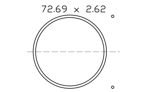 Vorschau des Symbols O-ring 72.69 x 2.62, Block ORG_150