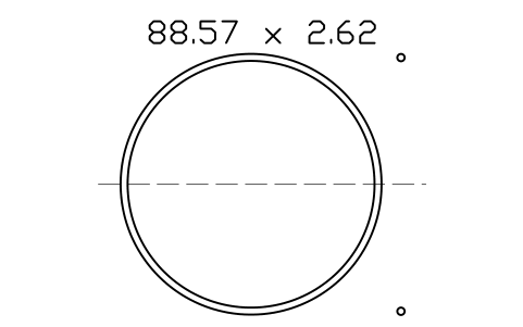 Anteprima del simbolo O-ring 88.57 x 2.62, blocco ORG_153