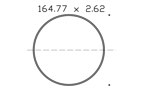Vorschau des Symbols O-ring 164.77 x 2.62, Block ORG_165