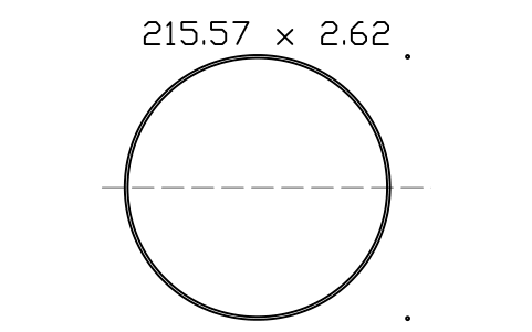 Vorschau des Symbols O-ring 215.57 x 2.62, Block ORG_173