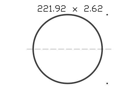 Vorschau des Symbols O-ring 221.92 x 2.62, Block ORG_174