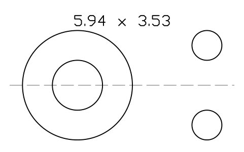 Anteprima del simbolo O-ring 5.94 x 3.53, blocco ORG_202