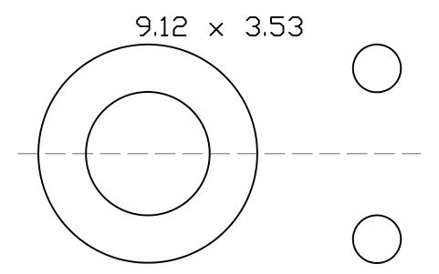 Anteprima del simbolo O-ring 9.12 x 3.53, blocco ORG_204