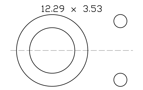 Vorschau des Symbols O-ring 12.29 x 3.53, Block ORG_206