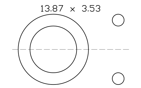 Vorschau des Symbols O-ring 13.87 x 3.53, Block ORG_207