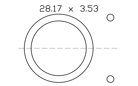 Vorschau des Symbols O-ring 28.17 x 3.53, Block ORG_216
