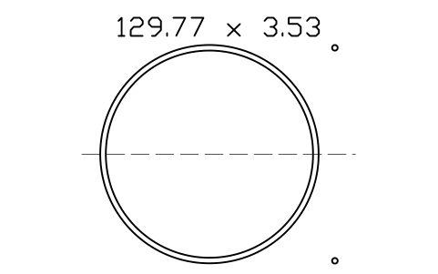 Vorschau des Symbols O-ring 129.77 x 3.53, Block ORG_251