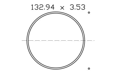 Vorschau des Symbols O-ring 132.94 x 3.53, Block ORG_252