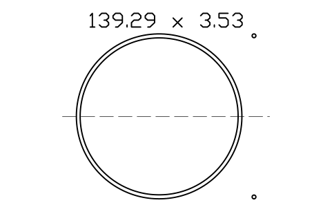 Vorschau des Symbols O-ring 139.29 x 3.53, Block ORG_254