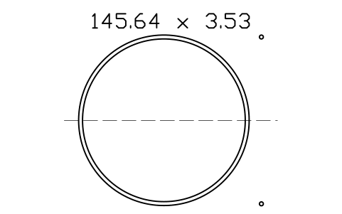 Vorschau des Symbols O-ring 145.64 x 3.53, Block ORG_256