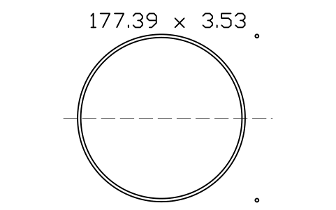 Vorschau des Symbols O-ring 177.39 x 3.53, Block ORG_262