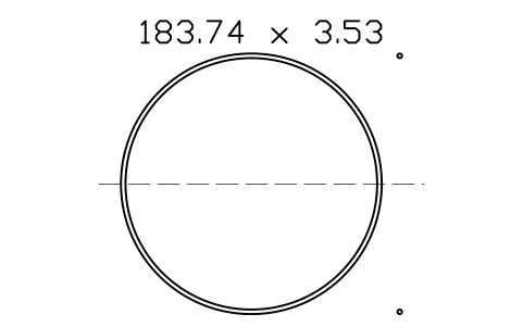 Vorschau des Symbols O-ring 183.74 x 3.53, Block ORG_263