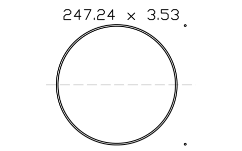 Anteprima del simbolo O-ring 247.24 x 3.53, blocco ORG_273