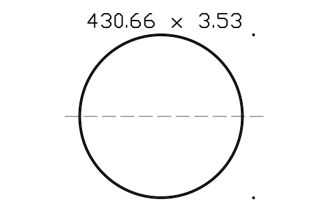 Vorschau des Symbols O-ring 430.66 x 3.53, Block ORG_283