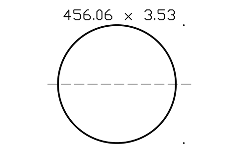 Vorschau des Symbols O-ring 456.06 x 3.53, Block ORG_284