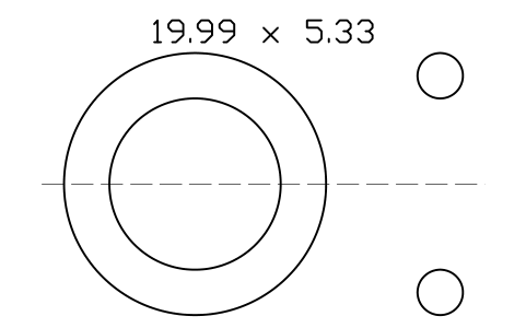 Vorschau des Symbols O-ring 19.99 x 5.33, Block ORG_315