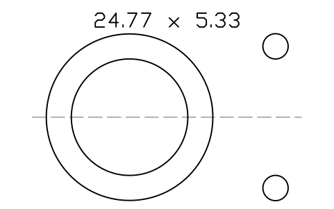 Vorschau des Symbols O-ring 24.77 x 5.33, Block ORG_318