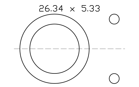 Vorschau des Symbols O-Ring 26.34 x 5.33, Block ORG_319
