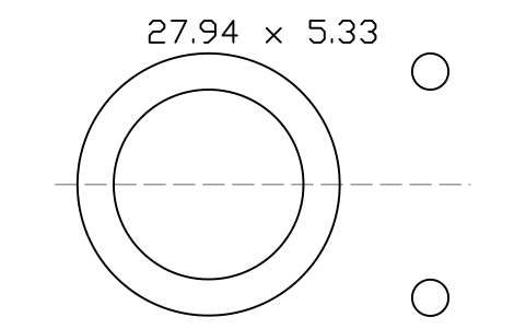 Vorschau des Symbols O-ring 27.94 x 5.33, Block ORG_320
