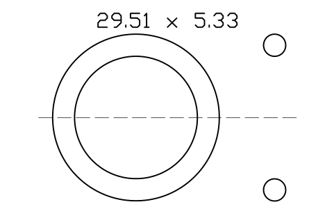Vorschau des Symbols O-ring 29.51 x 5.33, Block ORG_321