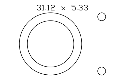 Vorschau des Symbols O-ring 31.12 x 5.33, Block ORG_322