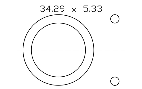 Vorschau des Symbols O-ring 34.29 x 5.33, Block ORG_324