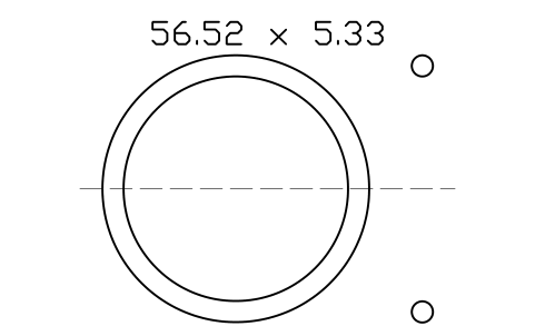 Vorschau des Symbols O-ring 56.52 x 5.33, Block ORG_331
