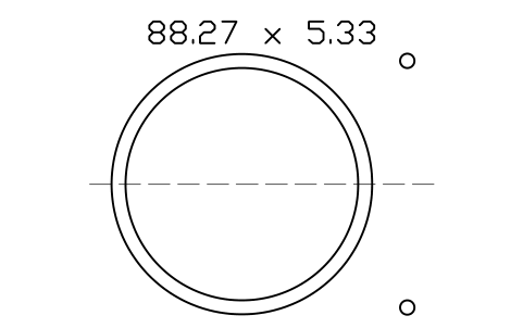 Vorschau des Symbols O-ring 88.27 x 5.33, Block ORG_341