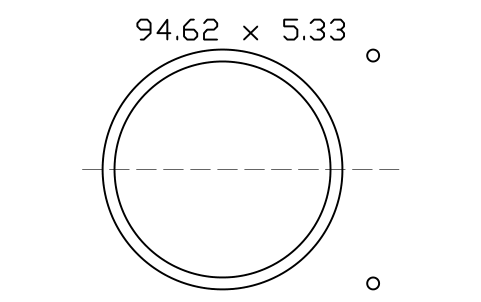 Vorschau des Symbols O-ring 94.62 x 5.33, Block ORG_343