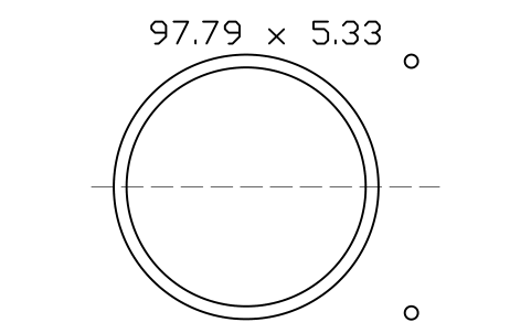 Vorschau des Symbols O-ring 97.79 x 5.33, Block ORG_344