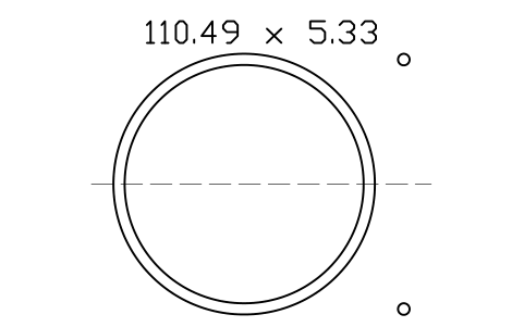 Vorschau des Symbols O-ring 110.49 x 5.33, Block ORG_348