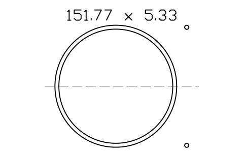 Vorschau des Symbols O-Ring 151.77 x 5.33, Block ORG_361