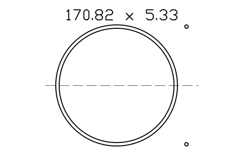 Vorschau des Symbols O-ring 170.82 x 5.33, Block ORG_364