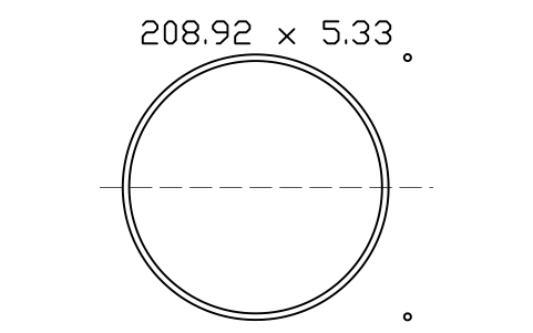 Vorschau des Symbols O-Ring 208.92 x 5.33, Block ORG_370