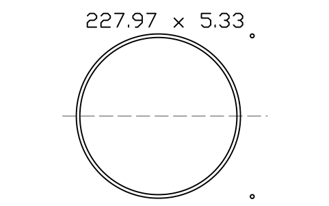 Vorschau des Symbols O-ring 227.97 x 5.33, Block ORG_373