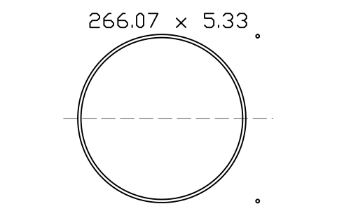 Vorschau des Symbols O-Ring 266.07 x 5.33, Block ORG_378