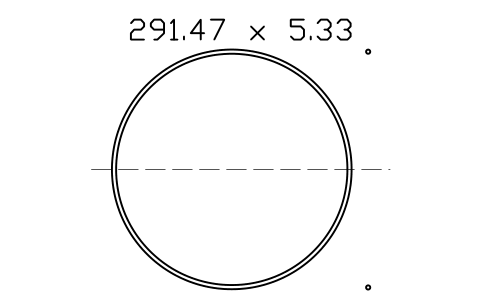 Vorschau des Symbols O-Ring 291.47 x 5.33, Block ORG_380